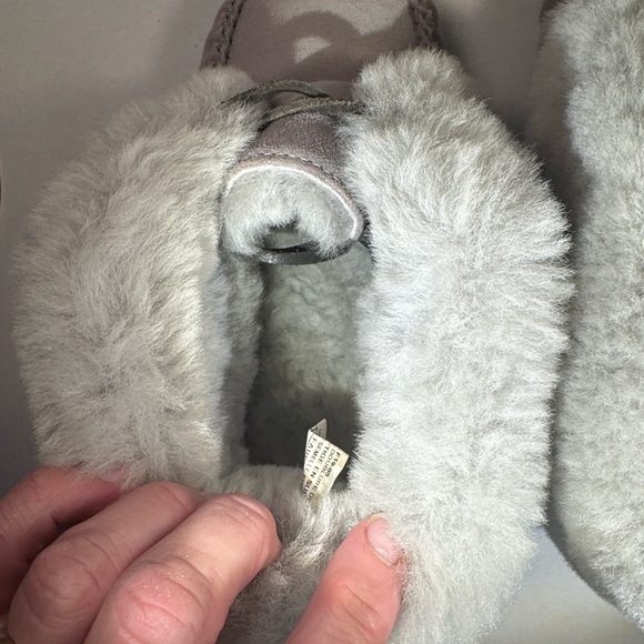 Emu of Australia Anthropologie Suede Sherling Slippers Moccasins Boots Women’s 9 - Picture 7 of 16